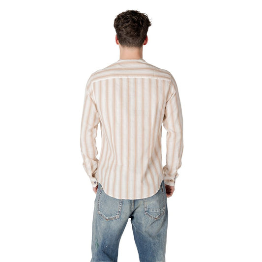 Beiges Baumwollhemd von Gianni Lupo