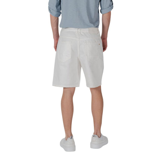 Gianni Lupo Bermuda-Shorts aus weißer Baumwolle