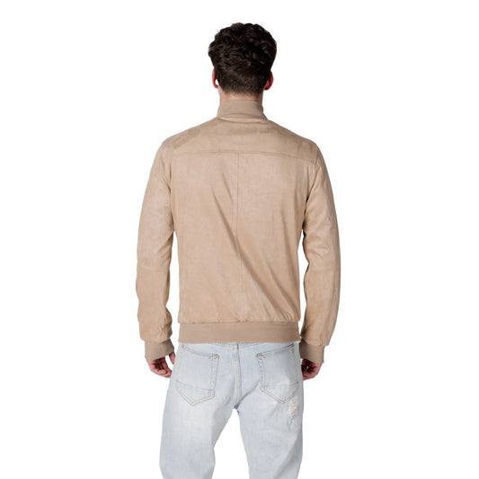 Gianni Lupo Beige Polyester Jacken & Mäntel