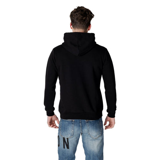 Icon Schwarzer Baumwoll-Hoodie