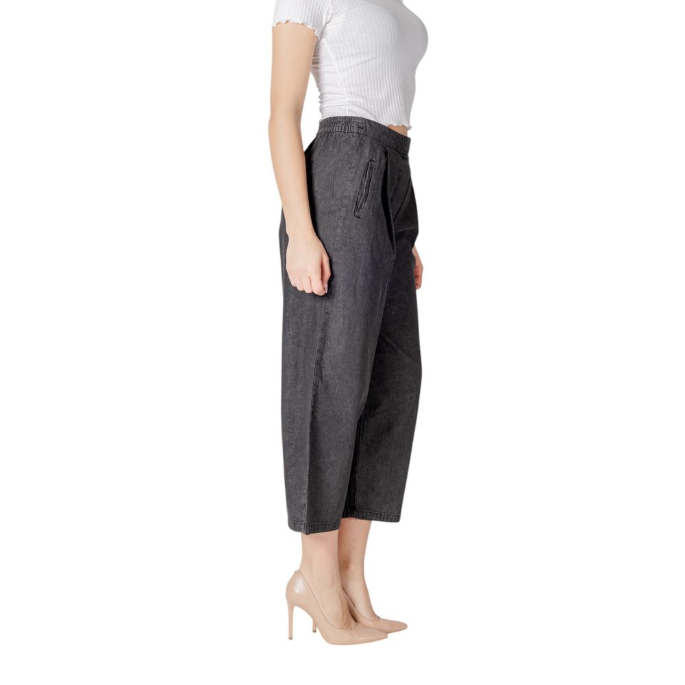 ICHI Schwarze Baumwolljeans