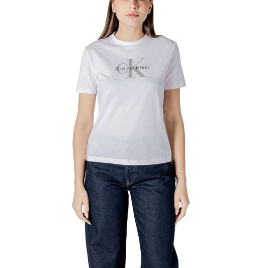 Calvin Klein Jeans – Weißes Baumwoll-T-Shirt