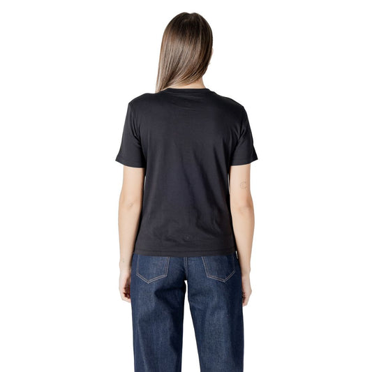 Calvin Klein Jeans – Schwarzes Baumwoll-T-Shirt