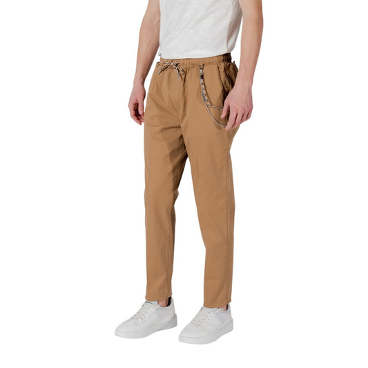 Gianni Lupo Braune Baumwollhose