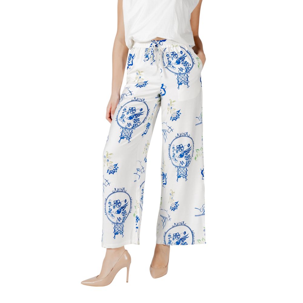 ICHI Weiße Viskosehose