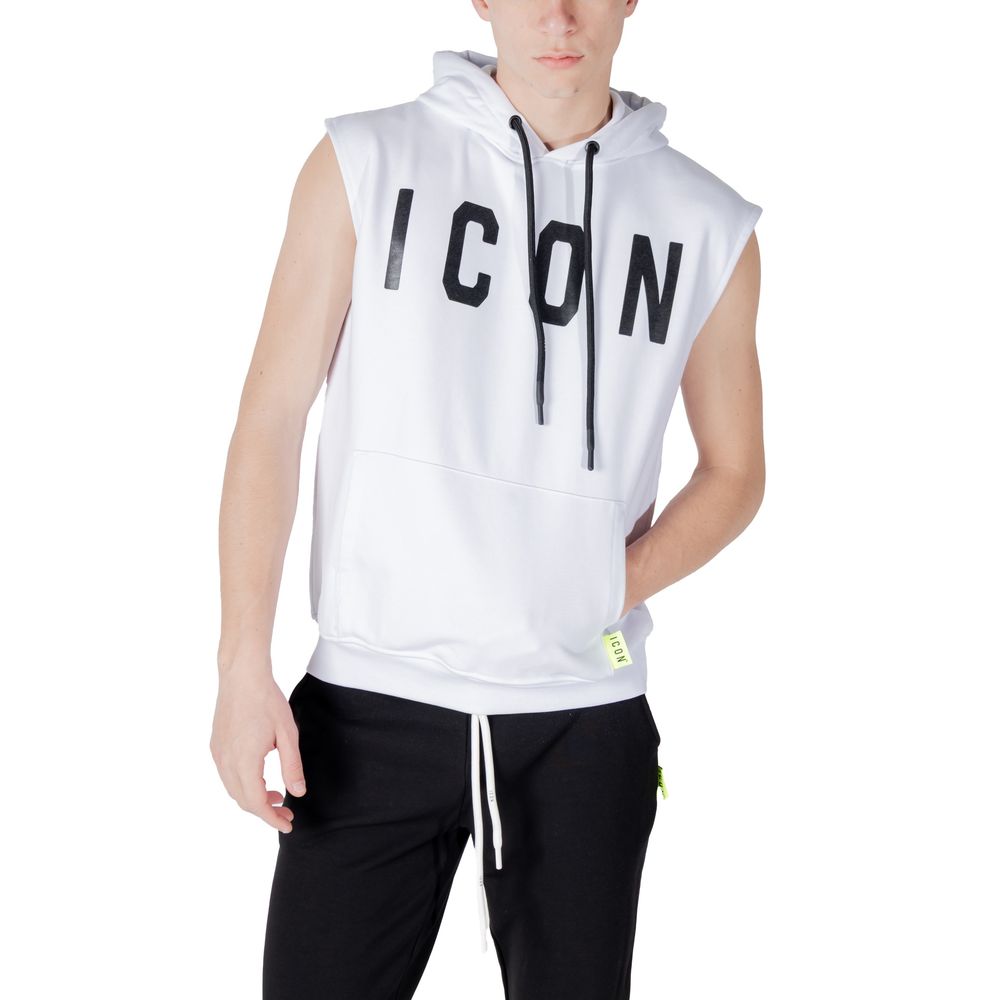 Icon – Kapuzenpullover aus weißer Baumwolle