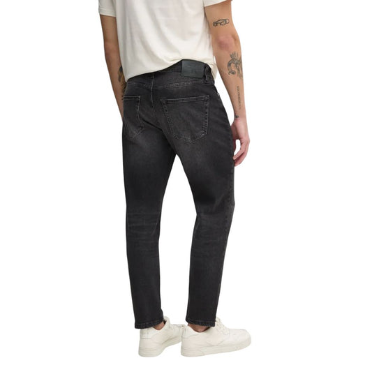Calvin Klein Jeans – Locker geschnittene Jeans aus schwarzer Baumwolle