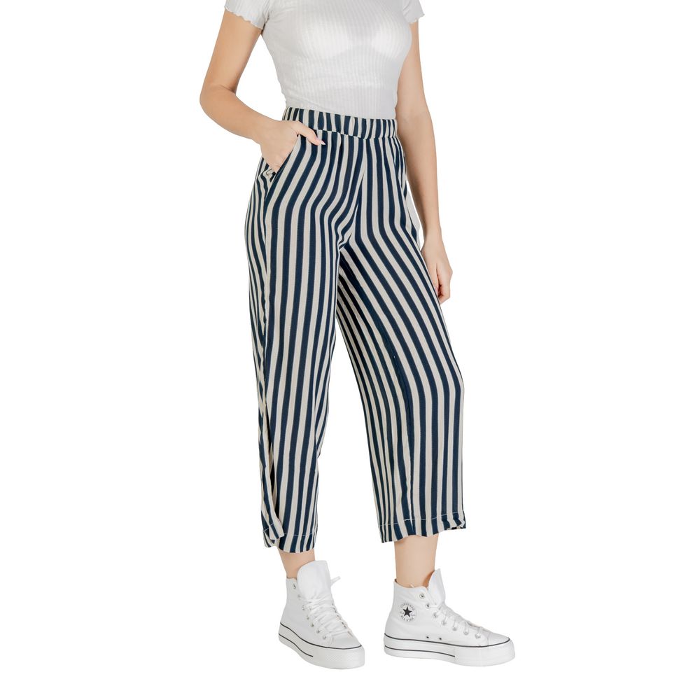 ICHI – Kurze Hose aus Viskose, Blau