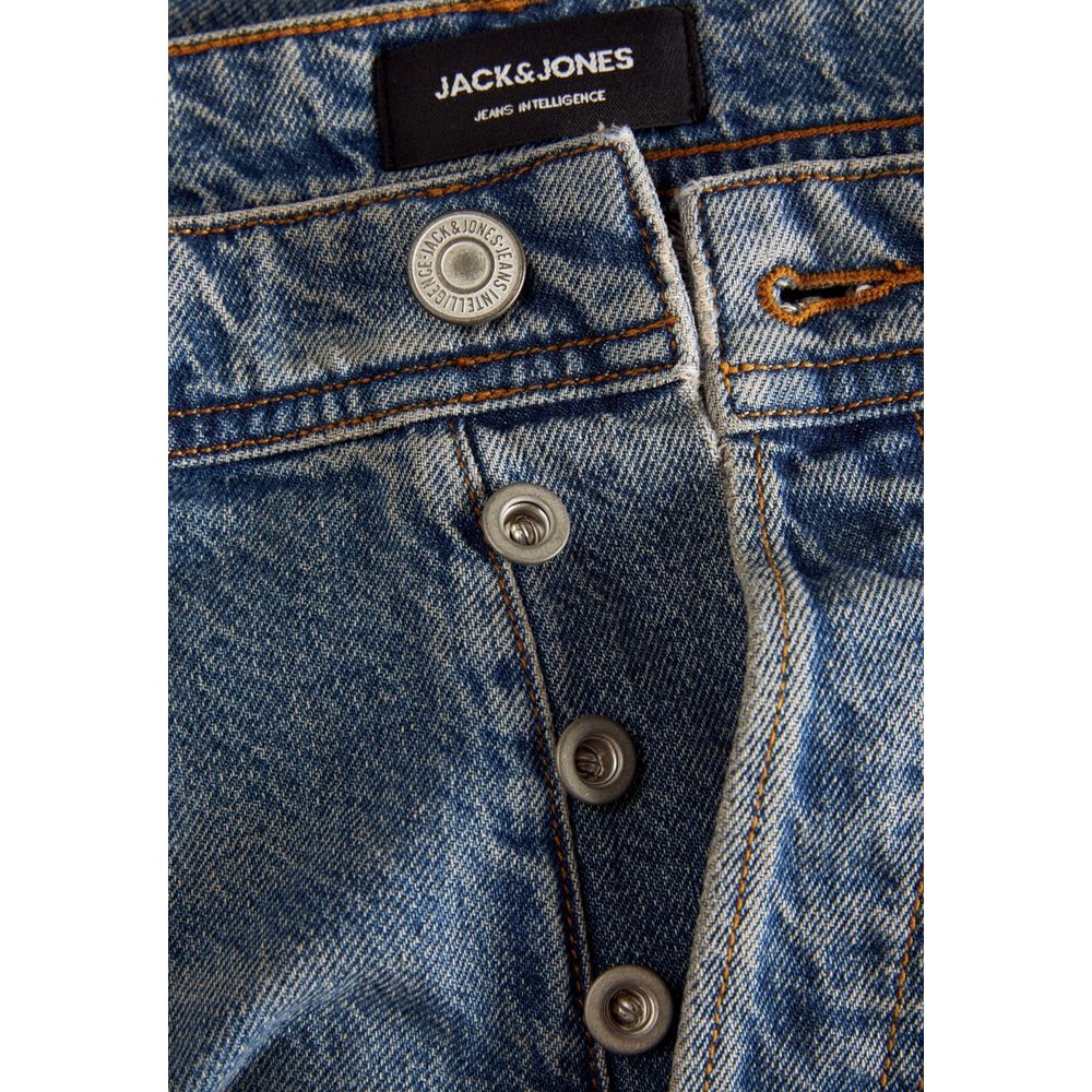 Jack Jones Blaue Baumwoll-Jeans im Relaxed Fit
