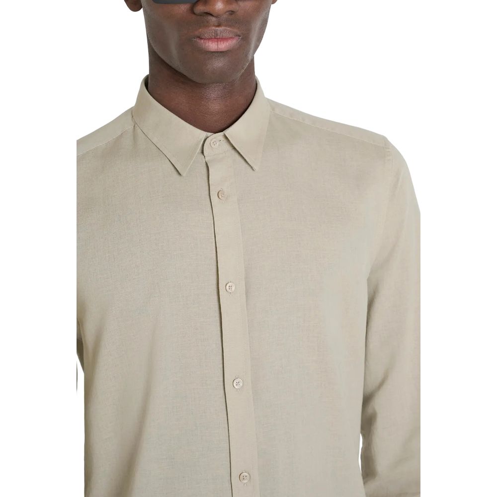 Beiges Baumwollhemd von Antony Morato