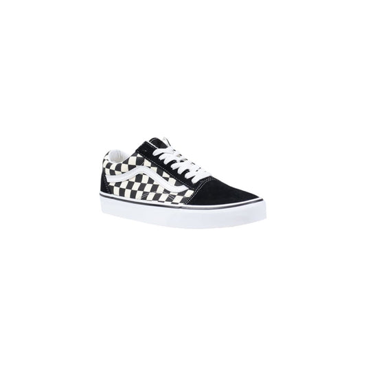 Vans – Schwarz-weiße Stoff-Sneaker
