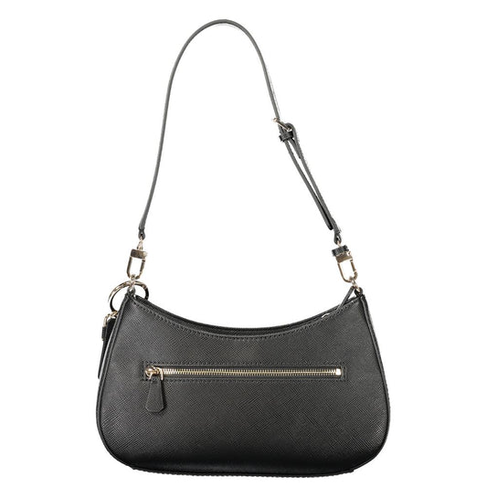 Guess Jeans Schwarze Polyethylen-Damenhandtasche