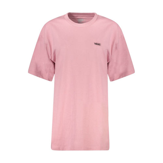 Vans – Rosafarbenes Baumwoll-T-Shirt für Damen