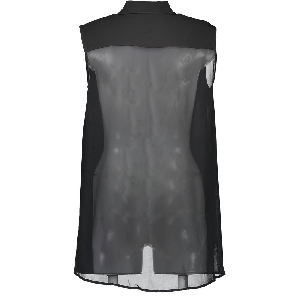 Love Moschino – Schwarzes Viskosehemd