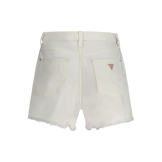 Guess Jeans – Weiße Baumwollshorts