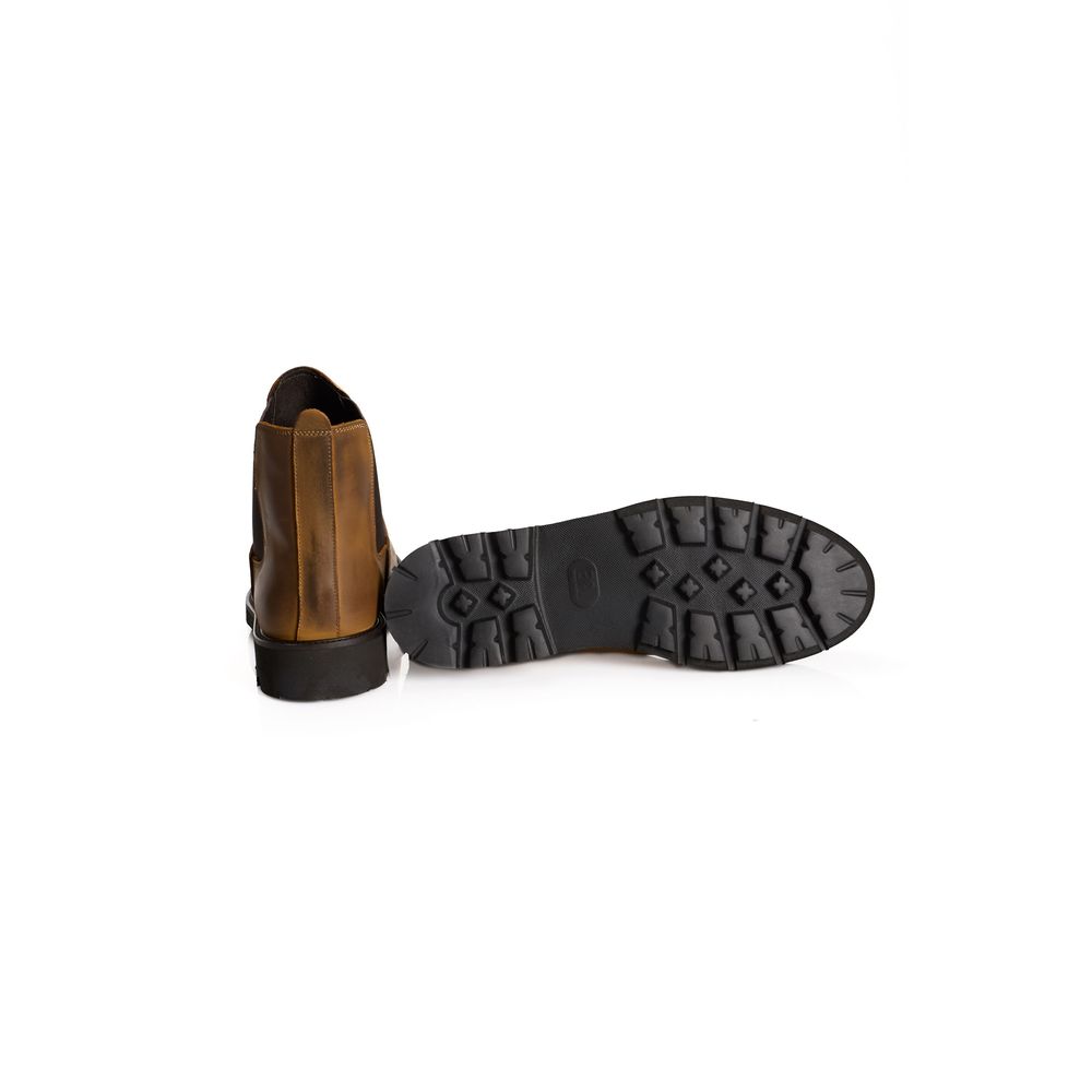 Roberto Pepe Luxus-Herrenstiefel aus braunem Kalbsleder