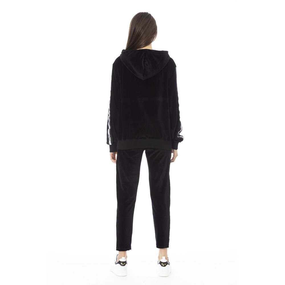 Baldinini Trend Schwarzer Baumwollpullover für Damen