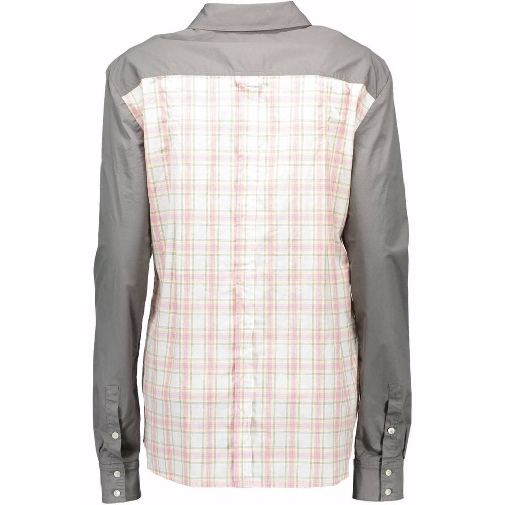 John Galliano Grigio Baumwoll-Damenhemd