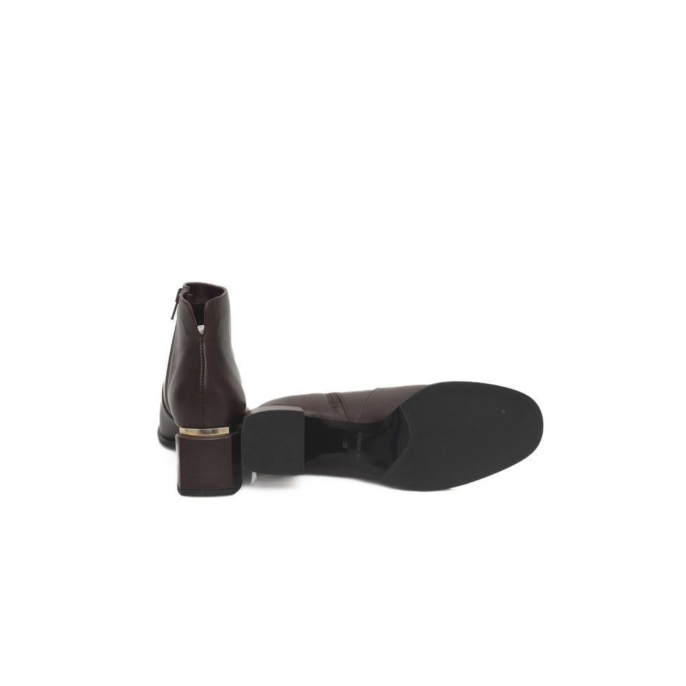 Cerruti 1881 Burgunder Rindsleder Damenstiefel