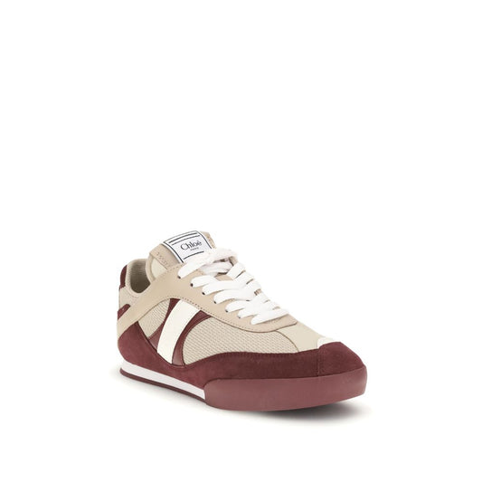 Chloé Mehrfarbige Kalbsleder-Sneaker aus Bos Taurus Leder