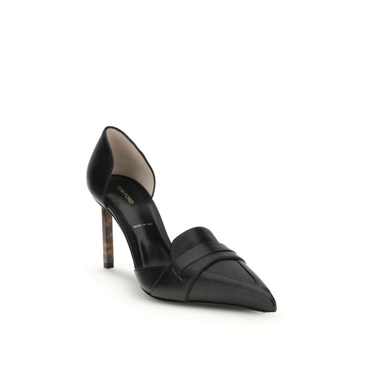 Tom Ford Pumps aus schwarzem Leder