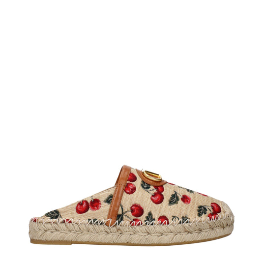 Valentino Garavani – Hausschuhe aus Bast in Beige