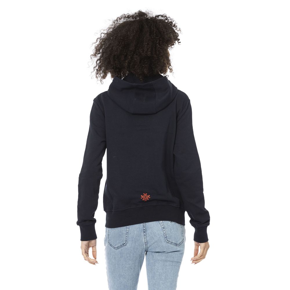 Mr&Mrs Italy Damen-Sweatshirt aus blauem Baumwollstoff