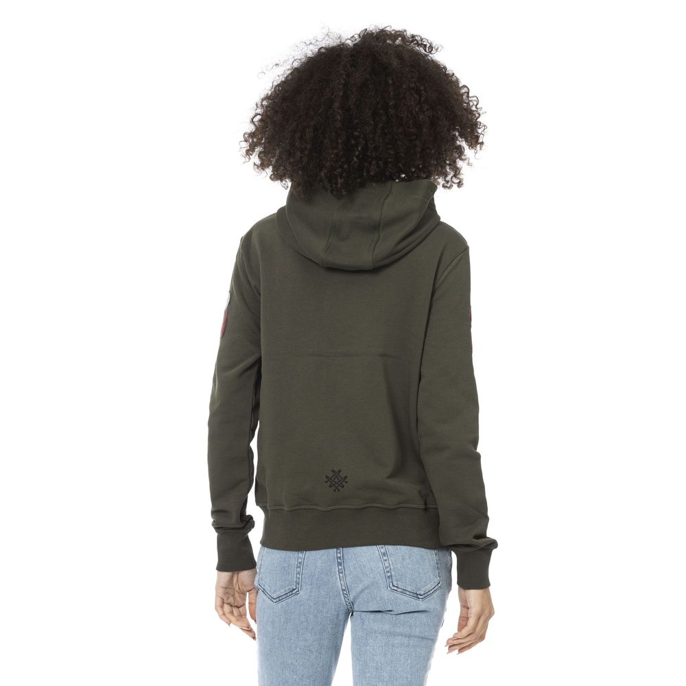 Mr&Mrs Italy Damen-Sweatshirt aus grüner Baumwolle