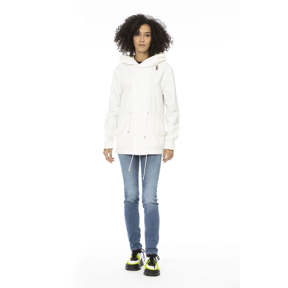 Mr&Mrs Italy Damenparka aus weißer Baumwolle