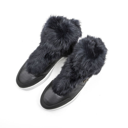 Mr&Mrs Italy Damen Sneaker aus blauer Baumwolle