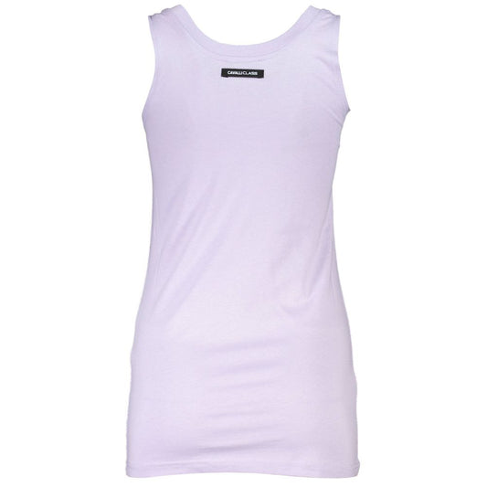 Cavalli Class – Lilafarbenes Baumwoll-Tanktop