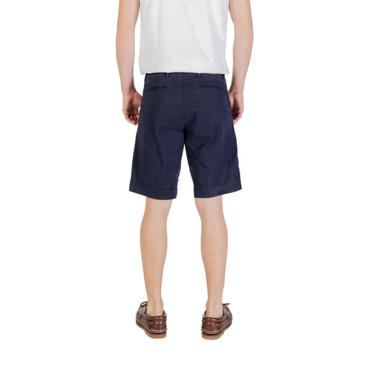 Borghese blaue Baumwoll-Bermudashorts