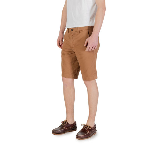 Borghese Beige Baumwoll-Bermudashorts