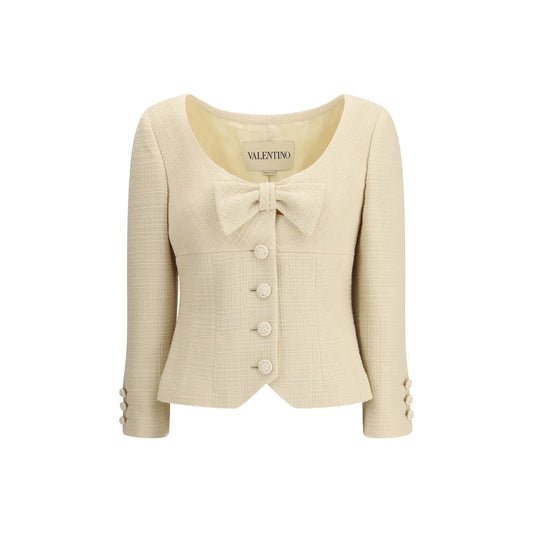 Valentino Kurze Jacke aus schlichtem Wolltweed