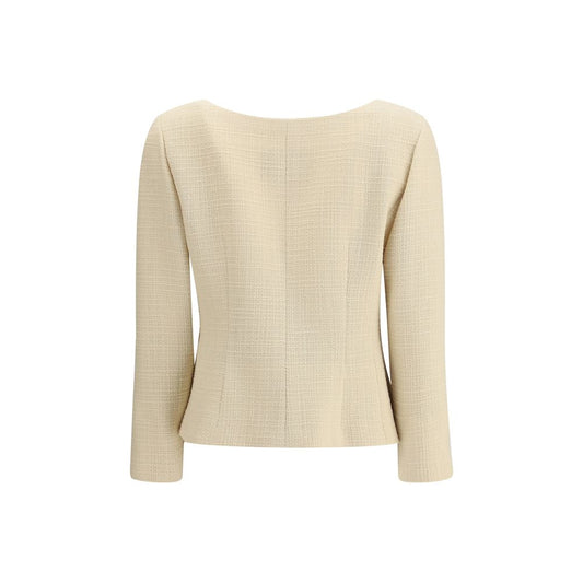 Valentino Kurze Jacke aus schlichtem Wolltweed