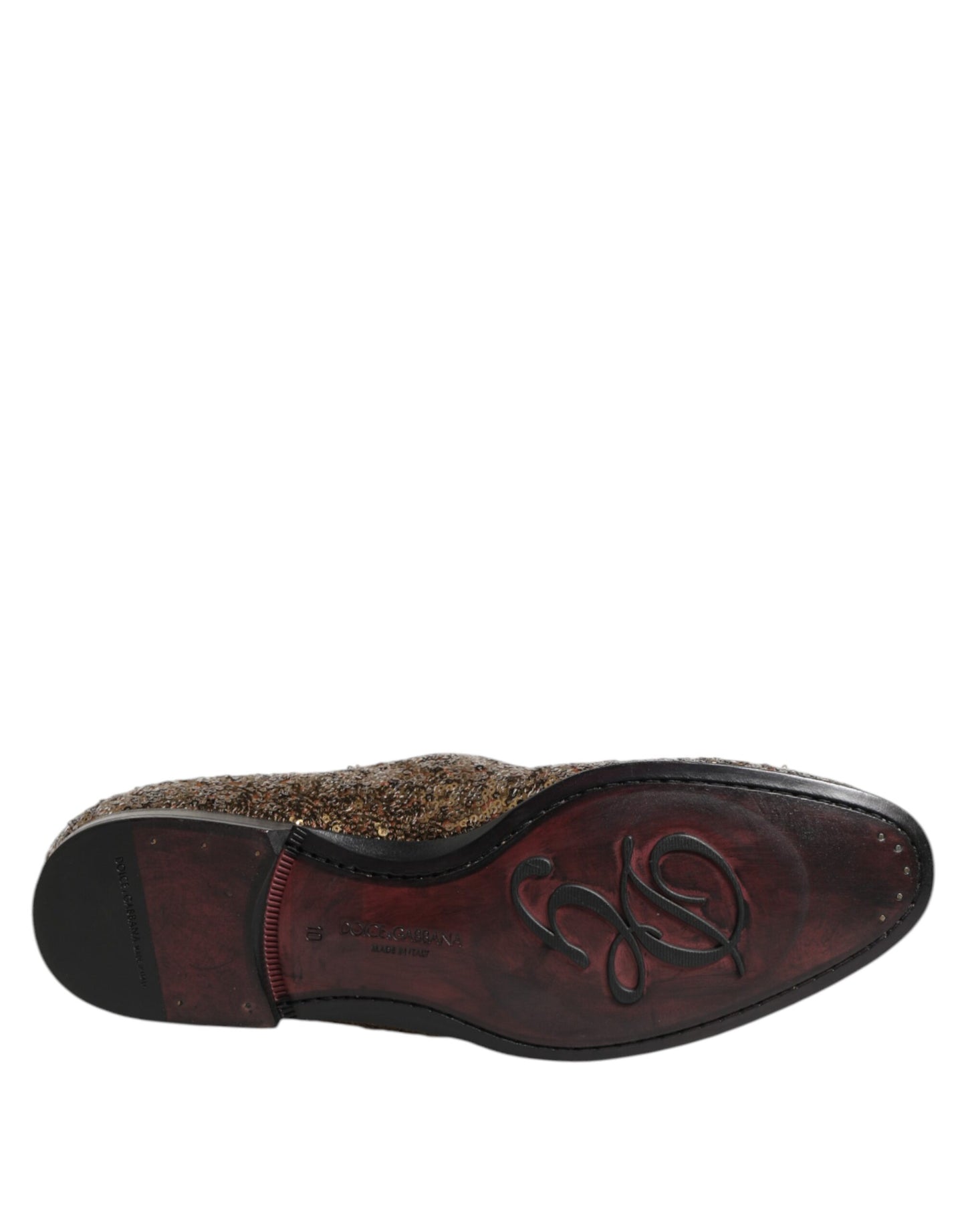 Dolce & Gabbana – Slipper mit goldenen Pailletten für Herren