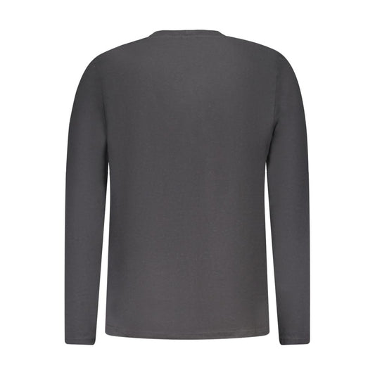 North Sails Black Cotton Men T-Shirt