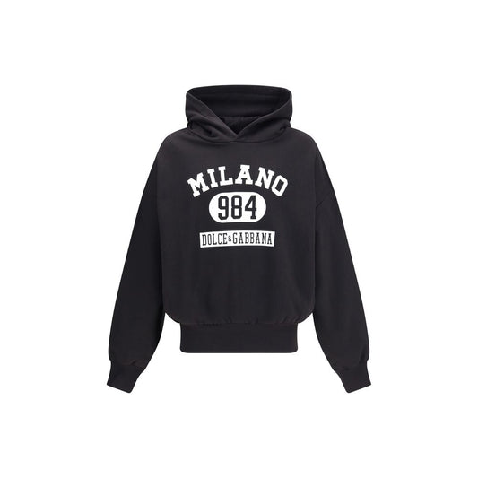 Schwarzes Baumwoll-Sweatshirt von Dolce & Gabbana