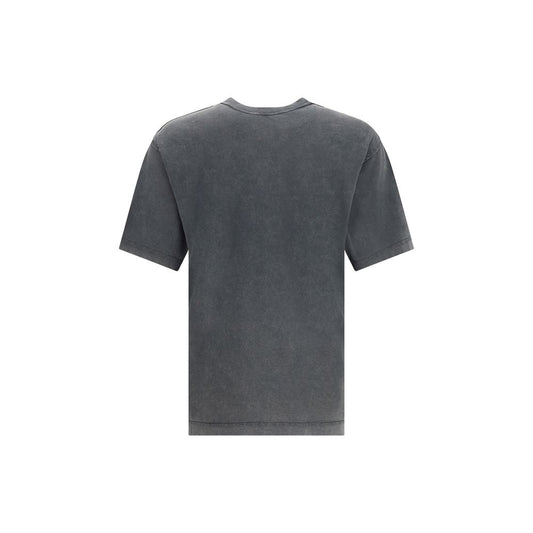 Dolce & Gabbana Baumwoll-T-Shirt mit samtigem Logo