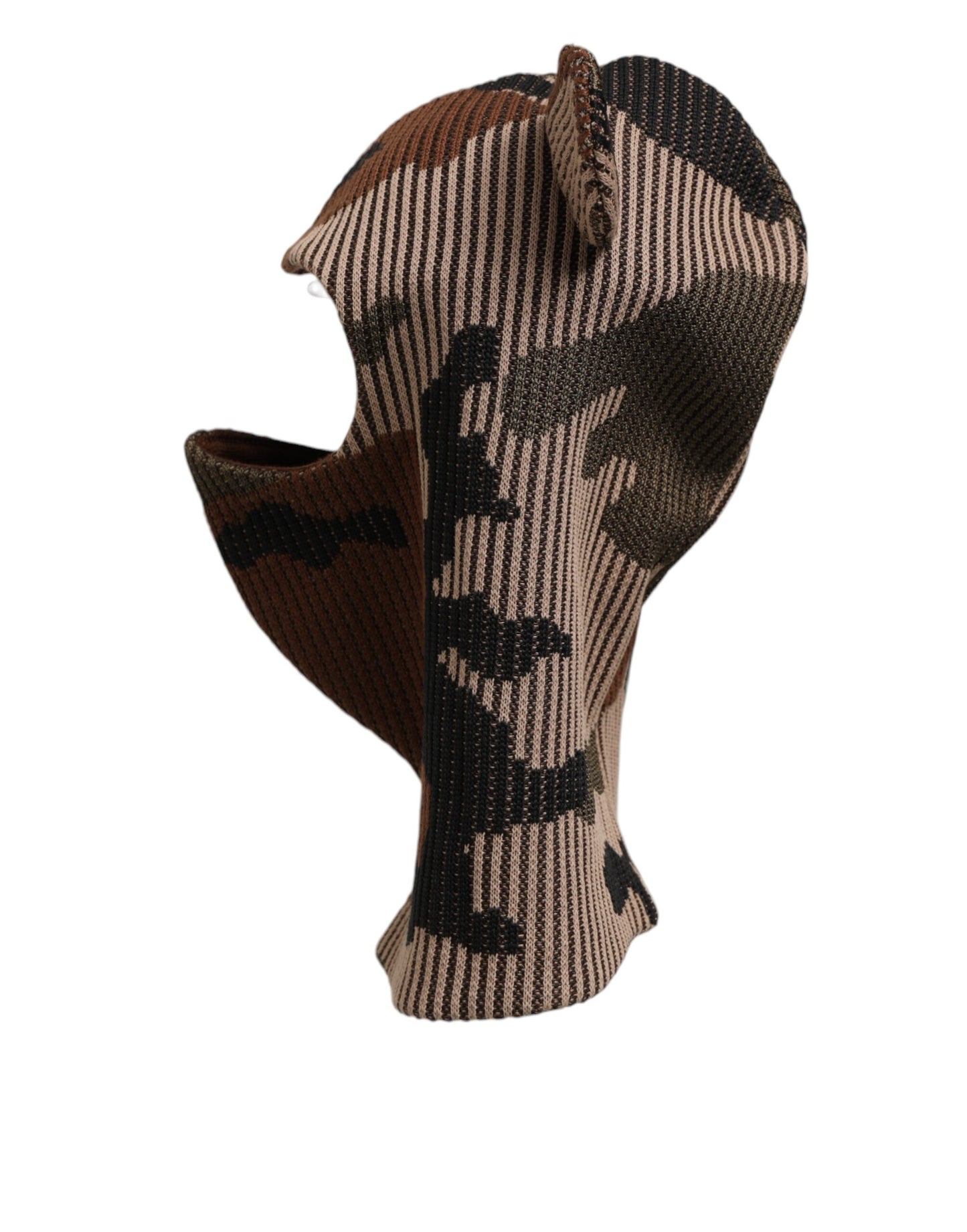 Dolce & Gabbana Mehrfarbige Camouflage Sturmhaube Maske Herren Mütze Einheitsgröße