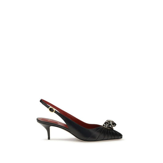 Valentino Garavani – Pumps aus schwarzem Leder mit hohem Absatz
