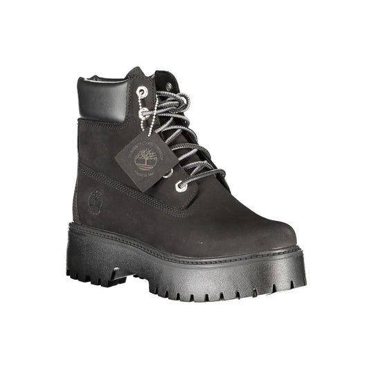 Timberland Damenstiefel aus schwarzem Leder