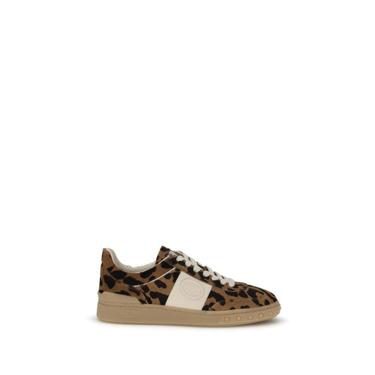 Valentino Garavani Mehrfarbige Kalbsleder-Sneaker Bos Taurus mit niedrigem Schaft