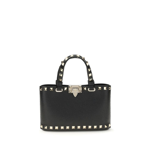 Valentino Garavani Schultertasche aus schwarzem Leder