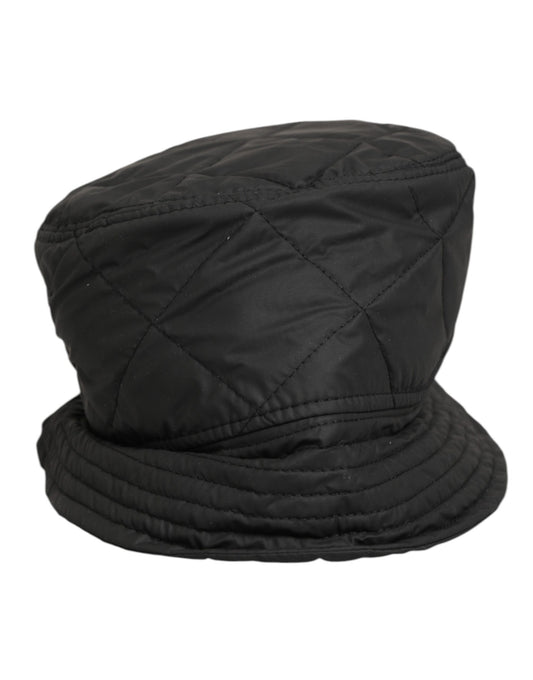 Dolce & Gabbana – Capello-Fischerhut aus gestepptem Nylon in Schwarz