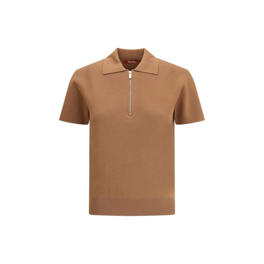 Max Mara Brown Viscose Pattern Shirt