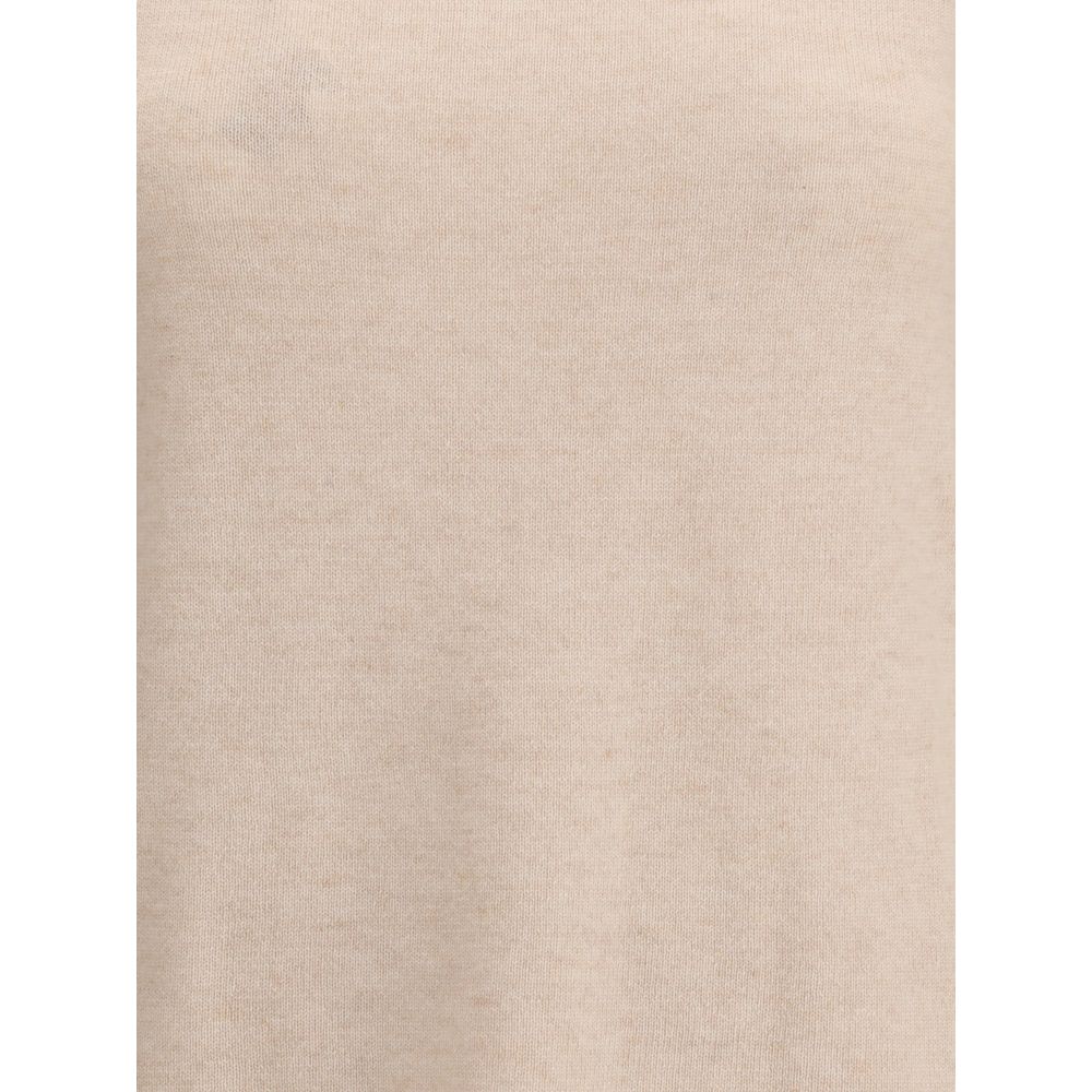 Max Mara Beige Woll-Rollkragenpullover