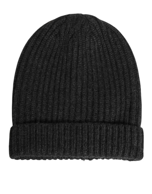 Dolce & Gabbana Schwarze Kaschmir-Strickmütze für Herren