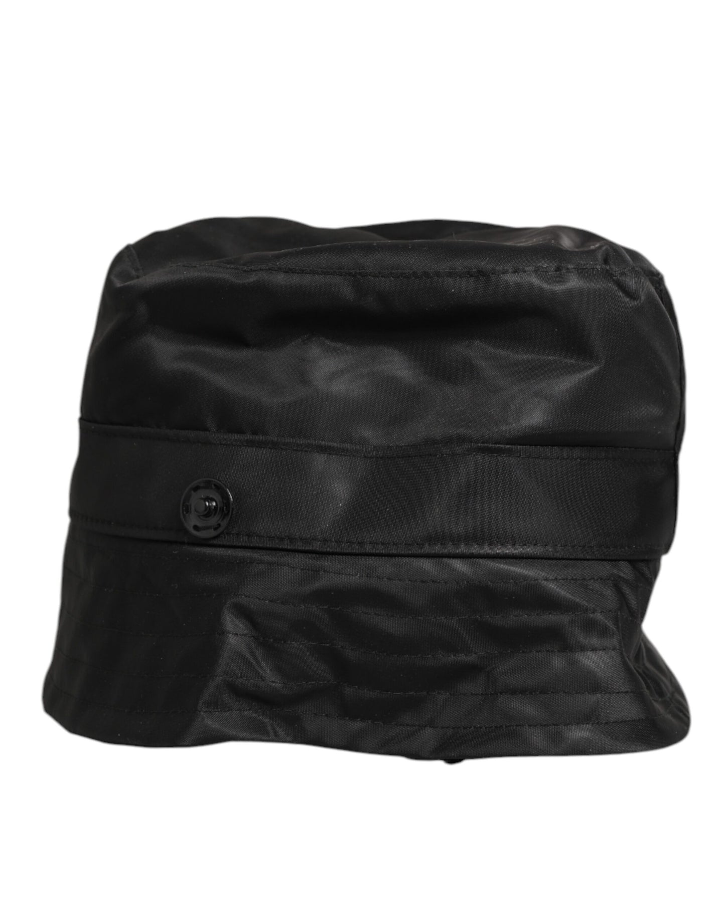 Dolce & Gabbana – Schwarzer PVC-Fischerhut mit breiter Krempe für Herren