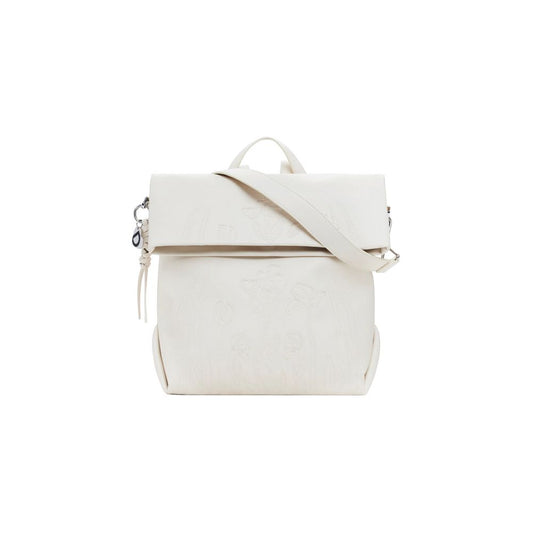 Desigual – Weißer Polyethylen-Rucksack